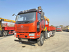 FAW 6x4 Cargo Truck Mounted Straight-arm Crane