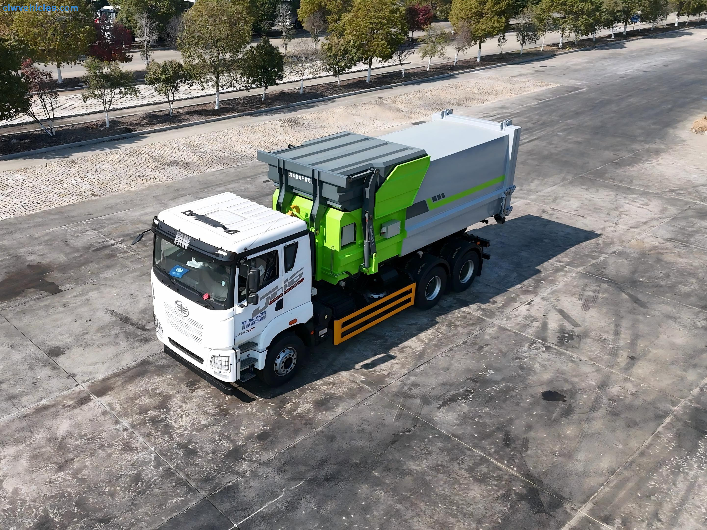 FAW JH6 6x4 Hook Arm Garbage Truck