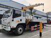FAW 4x2 Cargo Truck Mounted Straight Arm Crane