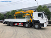 HOWO 8x4 Cargo Truck Mounted Telescopic Boom Crane