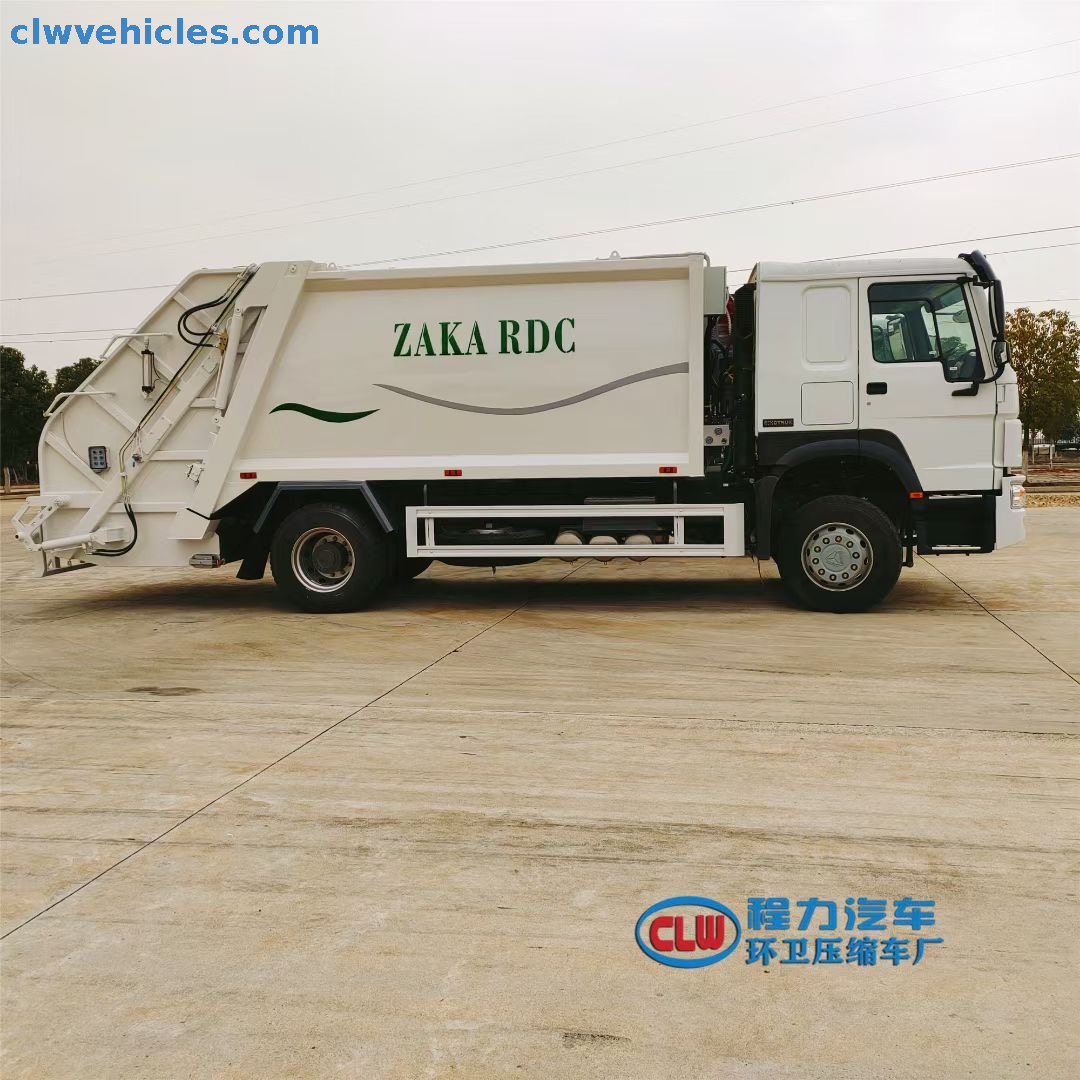 HOWO 210hp 4x2 12cbm Garbage Compactor Truck