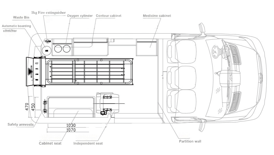 iveco ambulance sectional view