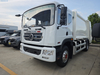 Side view of Dongfeng D9 refuse compactor truck on duty