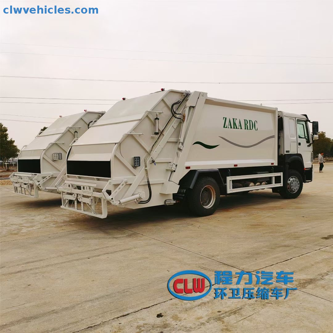 HOWO 210hp 4x2 12cbm Garbage Compactor Truck