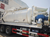 Foton Aumark 6×4 sewer cleaning vacuum truck with dual tanks