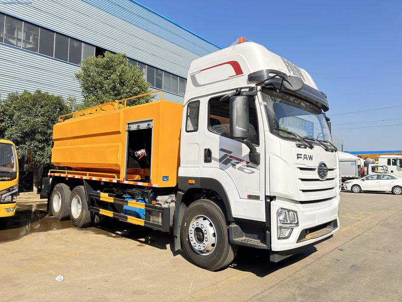 FAW JK6 6x4 9.13cbm Cleaning Sewage Suction Truck