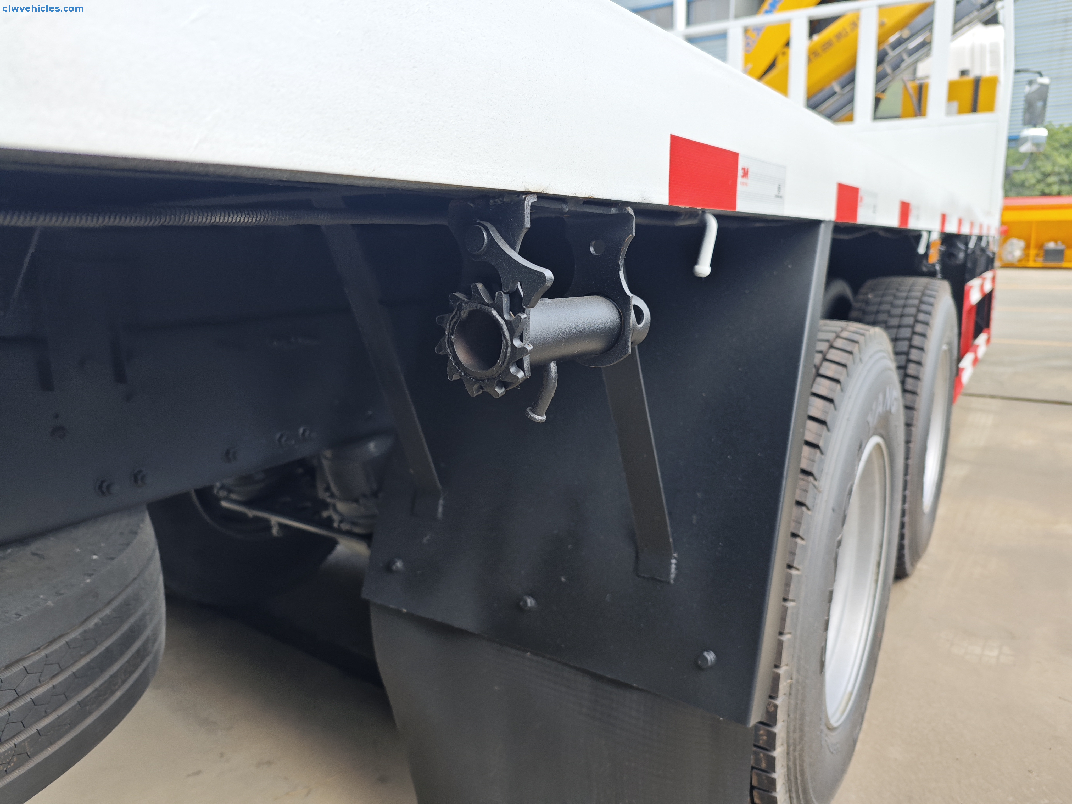 FAW JH6 6x4 Flatbed Truck with Knuckle Boom Crane