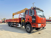 FAW 6x4 Cargo Truck Mounted Straight-arm Crane