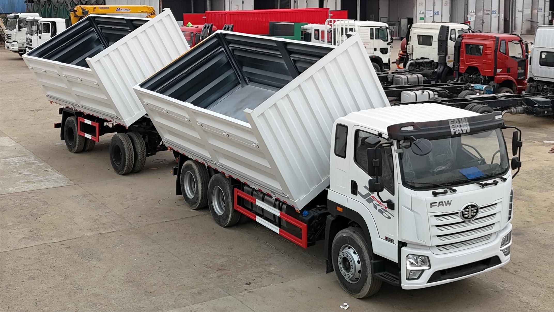 3-way hydraulic dump body for compact truck
