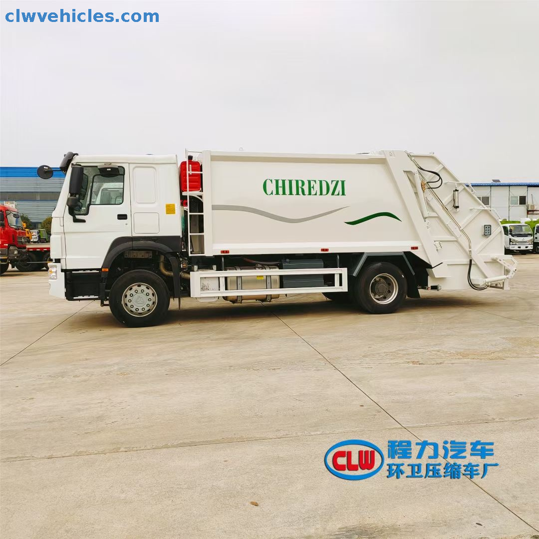 HOWO 210hp 4x2 12cbm Garbage Compactor Truck