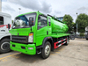 HOWO 4x2 sewage suction truck front view for South America market