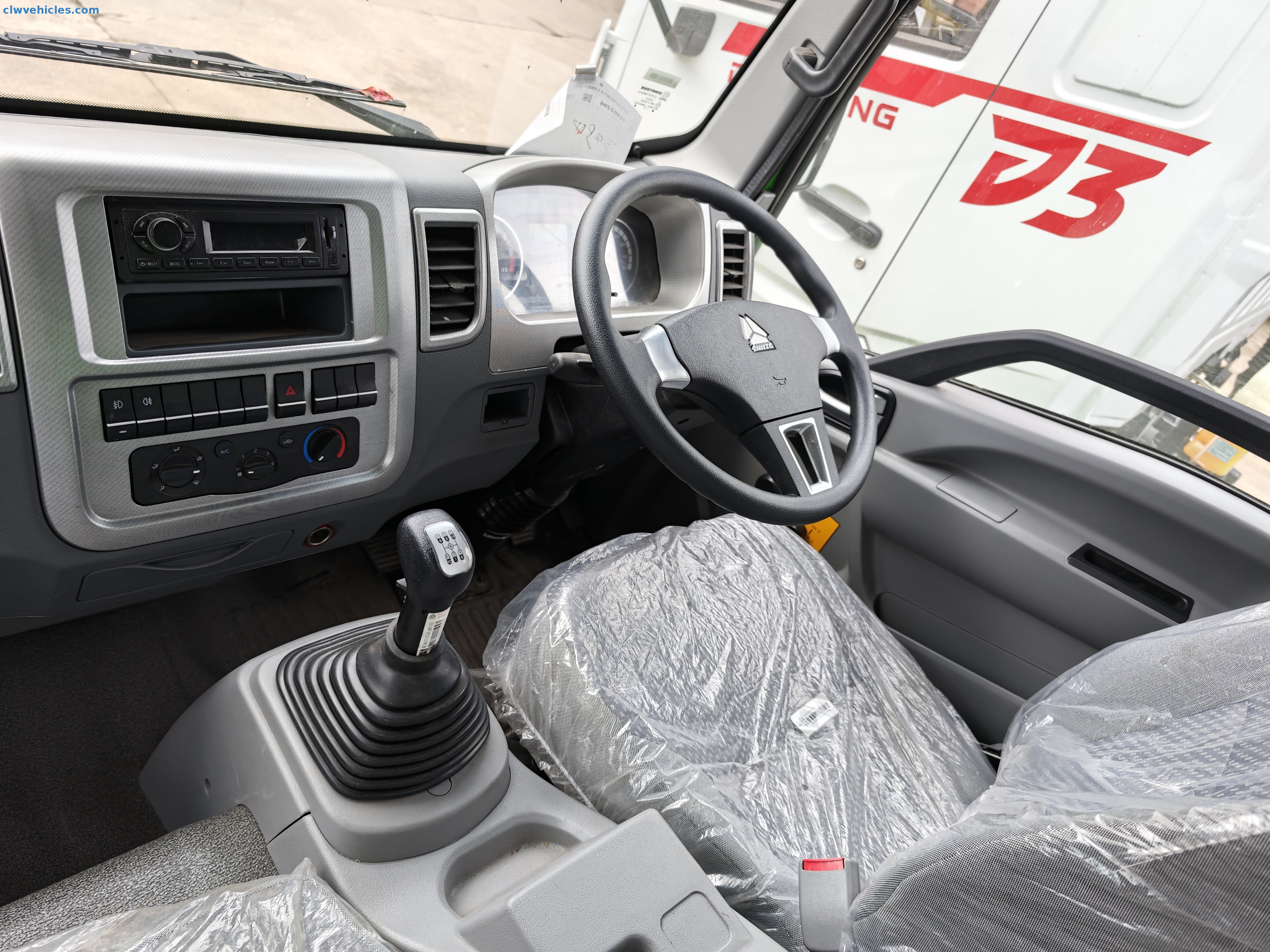 Right hand drive HOWO cab customized for export requirements